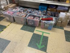 11 TRAYS OF VARIOUS DVD, DVD SETS INCLUDING MEET THE FOCKERS, STAR TREK, PC GAMES ETC