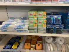 APPROX 200 ITEMS INCLUDING DUCK FRESH REFILL DISKS, 8L REFUSE SACKS ETC