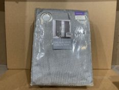 5 X BRAND NEW THE ELEGANCE COLLECTION GREY CURTAINS SIZE 90 X 72 INCHES (229 X 183CM)