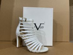 BRAND NEW BOXED V1969 VERSACE ABBIGILAMENTO SPORTIVO SHOES MARTINE WHITE SIZE 38