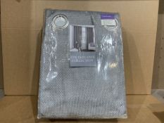 5 X BRAND NEW THE ELEGANCE COLLECTION GREY CURTAINS SIZE 90 X 72 INCHES (229 X 183CM)