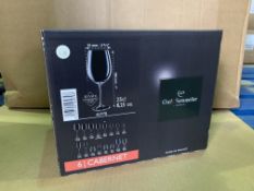 12 X BRAND NEW PACKS OF 6 CHEF AND SOMMELLIER CABERNET 25CL GLASSES IN 3 BOXES