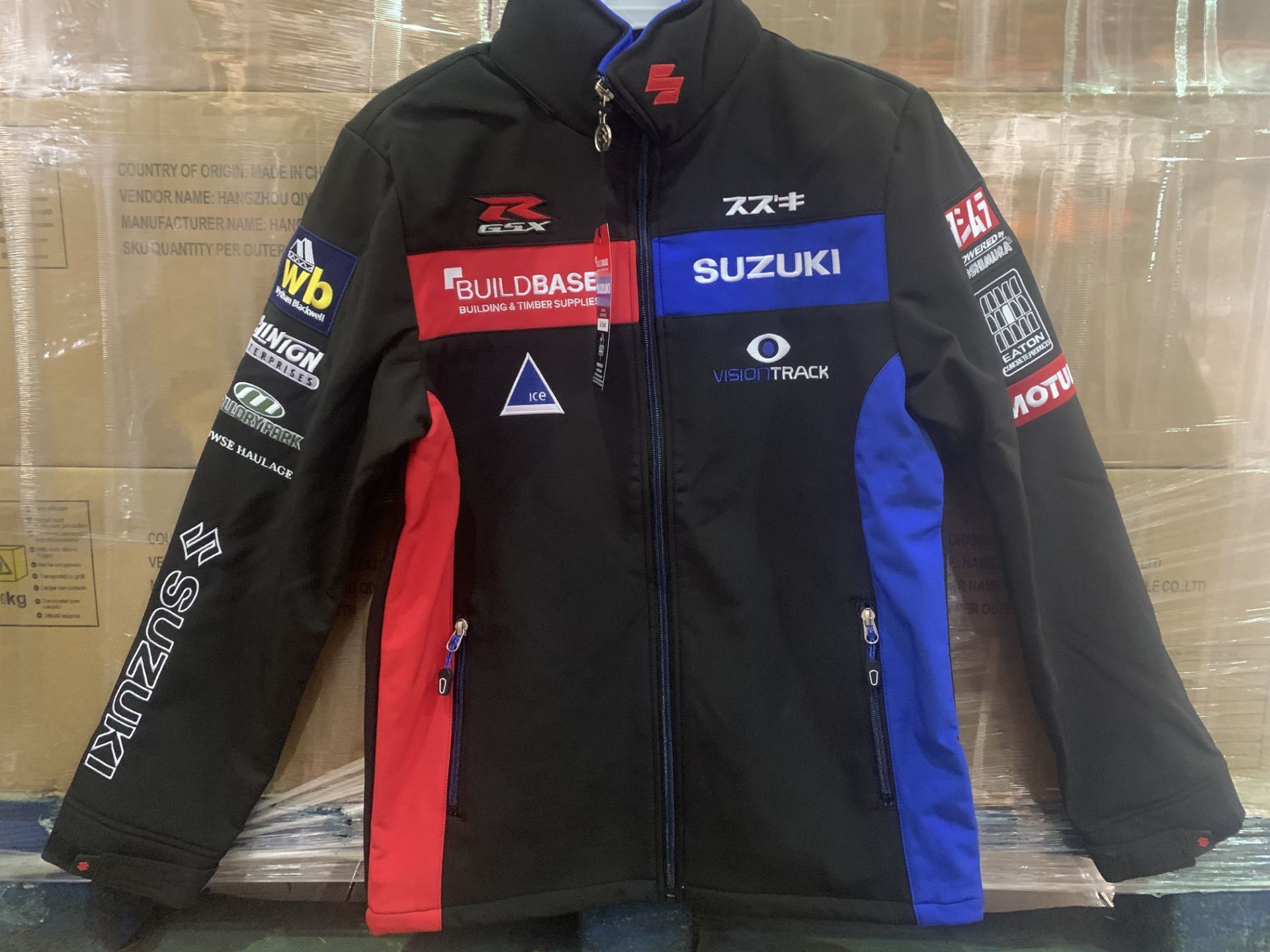 10 X BRAND NEW OFFICAL SUZUKI BUILDBASE JACKETS SIZE M AND XL