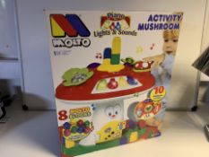 6 X BRAND NEW BOXED MOLTO ACTIVITY MUSHROOMS RRP £49.99 EACH