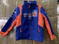 12 X BRAND NEW OFFICIAL RED BULL KTM OFFICIAL JACKETS SIZE 3-4 YEARS