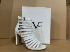 BRAND NEW BOXED V1969 VERSACE ABBIGILAMENTO SPORTIVO SHOES MARTINE WHITE SIZE 38