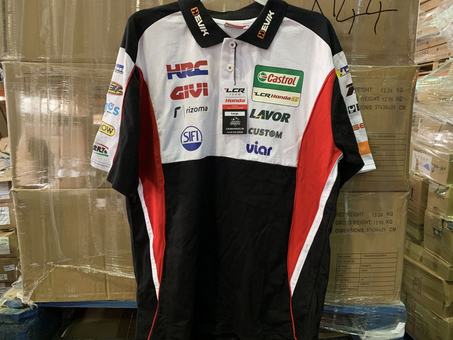 7 X BRAND NEW OFFICIAL LCR TEAM HONDA POLO TOPS SIZE XS