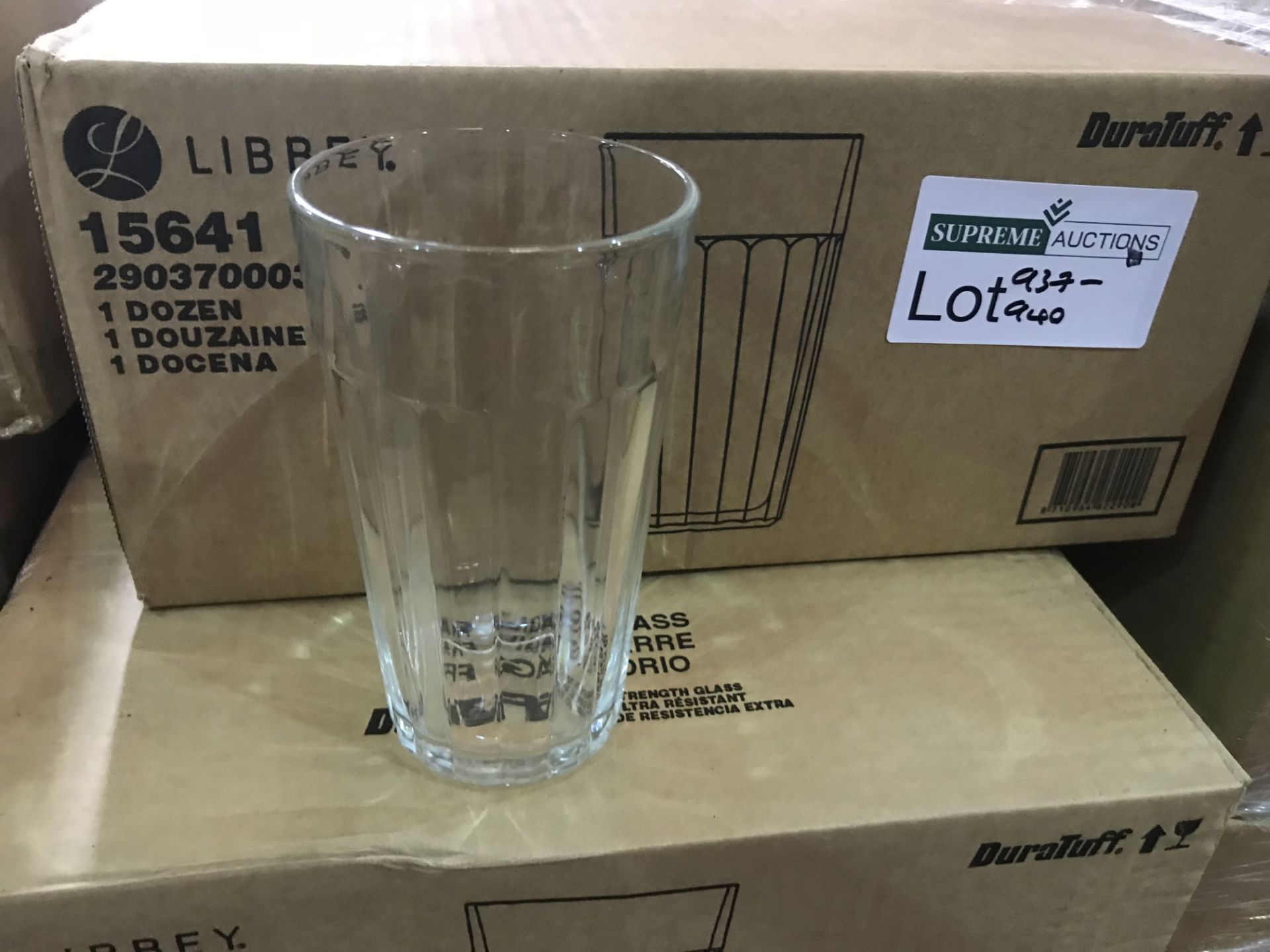 8 X BRAND NEW PACKS OF 12 LIBBEY DUROTUFF GLASSES