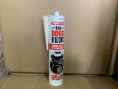 36 X BRAND NEW BOXED EVO-STIK THE DOGS B*LL*OCKS ADHESIVE AND SEALANT IVORY (PRODUCTION DATE