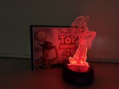 16 X BRAND NEW RETAIL BOXED TOY STORY 4 WOODY COLOUR CHANGING NIGHT LAMPS (TOUCH BASE LAMPS)