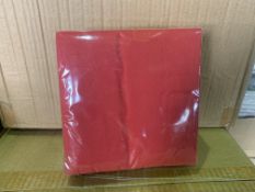 40 X BRAND NEW PACKS OF 50 RED 33CM NAPKINS 3PLY