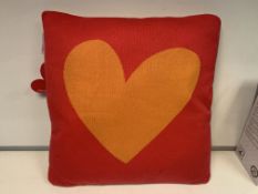 10 X BRAND NEW AGATHA RUIZ DE LA PRADA CORAZON FUCSIA NARANJA CUSHIONS 45 X 45CM RRP £40 EACH