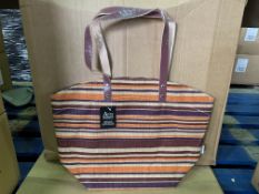 24 X BRAND NEW STRIPE PATTERN LARGE HAND BAGS