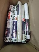 20 X ASSORTED NEW ROLLS OF WALL PAPER