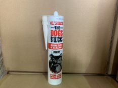 36 X BRAND NEW BOXED EVO-STIK THE DOGS B*LL*OCKS ADHESIVE AND SEALANT IVORY (PRODUCTION DATE