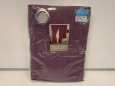 10 X NEW SEALED SETS OF THE ELEGANCE COLLECTION 66x54 INCH FAUX SUEDE LINED CURTAINS - ORCHID.