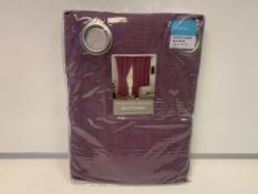 10 X NEW SEALED SETS OF THE ELEGANCE COLLECTION 66x54 INCH FAUX SUEDE LINED CURTAINS - ORCHID.