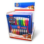 10 X NEW PAW PATROL 20 PACK SQUEEZE & PAINT WASHABLE PAINT BRUSHES