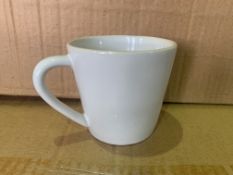 16 X BRAND NEW PACKS OF 6 WHITES RUSTIC NATURAL RIM TEA CUPS 0.19L