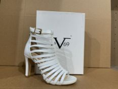 BRAND NEW BOXED V1969 VERSACE ABBIGILAMENTO SPORTIVO SHOES MARTINE WHITE SIZE 40