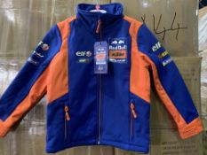 10 X BRAND NEW OFFICIAL RED BULL KTM OFFICIAL JACKETS SIZE 3-4 YEARS