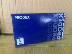 10 X PACKS OF 100 PRODEX VINYL POWDERED BLUE DISPOSABLE GLOVES SIZE LARGE