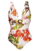 10 X NEW SEALED FIGLEAVES BALI PALM NON WIRED PLUNGE TUMMY CONTROL SWIMSUITS. 754523 IN VARIOUS