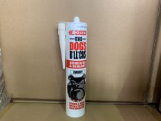 36 X BRAND NEW BOXED EVO-STIK THE DOGS B*LL*OCKS ADHESIVE AND SEALANT IVORY (PRODUCTION DATE