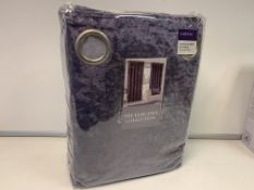 8 X NEW SEALED SETS OF THE ELEGANCE COLLECTION VELVET 90x90 INCH CURTAINS. RRP £80 PER SET