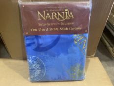 10 X BRAND NEW NARNIA THE LION THE WITCH AND THE WARDROBE PAIR OF CURTAINS 168 X 182CM