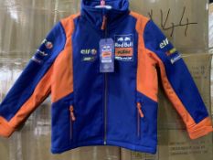 10 X BRAND NEW OFFICIAL RED BULL KTM OFFICIAL JACKETS SIZE 3-4 YEARS