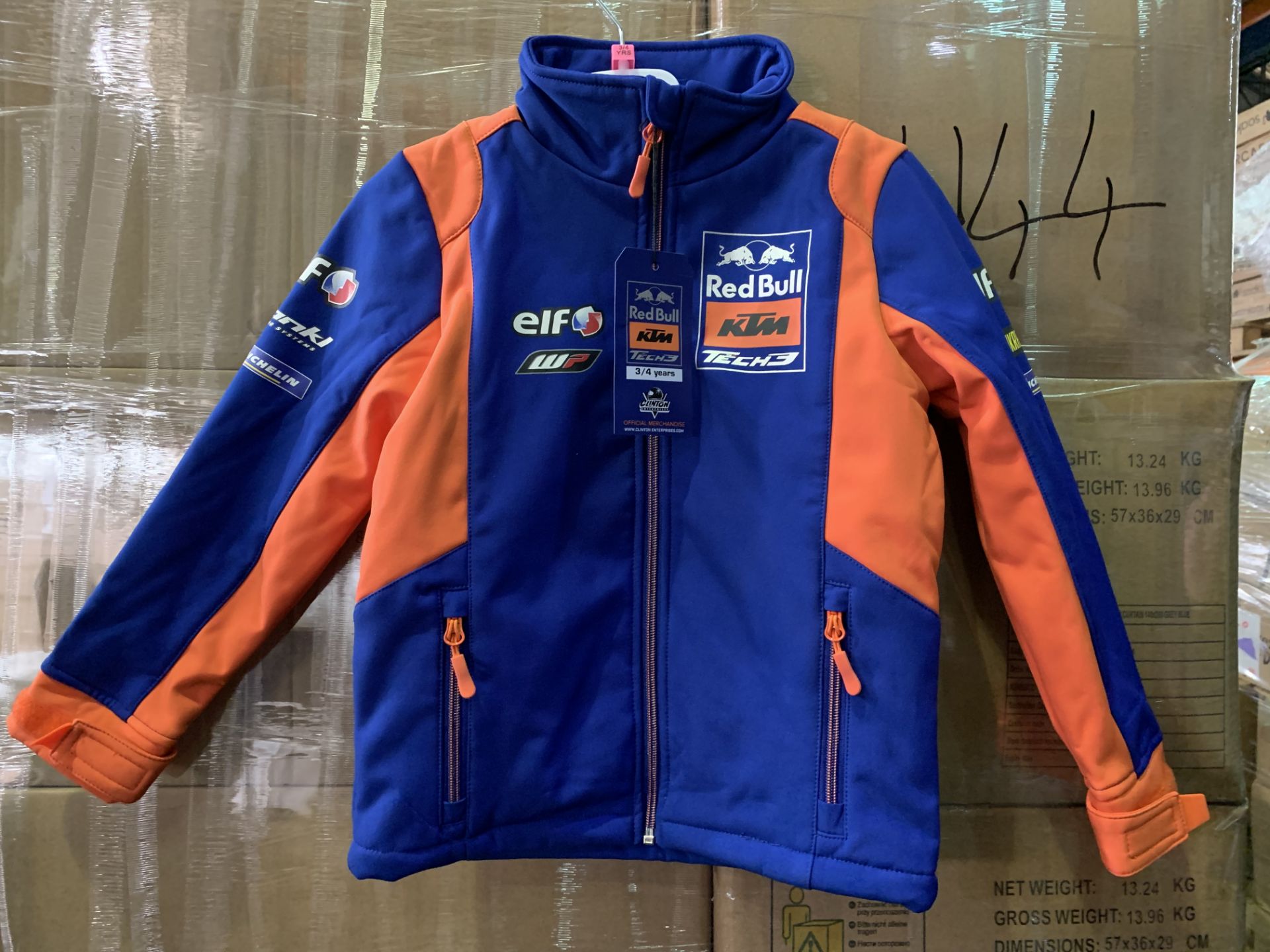 12 X BRAND NEW OFFICIAL RED BULL KTM OFFICIAL JACKETS SIZE 3-4 YEARS