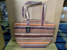 24 X BRAND NEW STRIPE PATTERN LARGE HAND BAGS