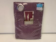 10 X NEW SEALED SETS OF THE ELEGANCE COLLECTION 66x54 INCH FAUX SUEDE LINED CURTAINS - ORCHID.
