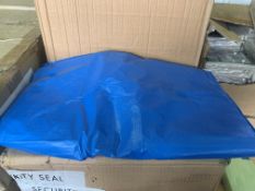 1200 X BRAND NEW BOXED BLUE REFUSE BAGS 457 X 725 X 975MM