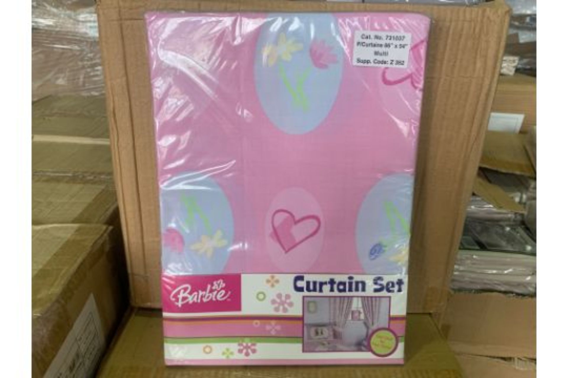 10 X BRAND NEW BARBIE CURTAIN SETS 170 X 183CM - Image 2 of 2