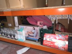 FULL BAY MIXED LOT INCLUDING AVENLI DELUXE LOUNGER, EUROPEAN MOTORING KITS, DELUXE SNOW CLEATS,