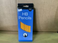 48 X BRAND NEW PACKS OF 20 HB PENCILS WITH ERASER TIPS