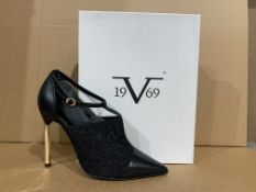 BRAND NEW BOXED V1969 VERSACE ABBIGILAMENTO SPORTIVO SHOES ELVIRE BLACK SIZE 41