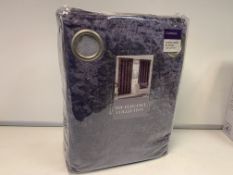 8 X NEW SEALED SETS OF THE ELEGANCE COLLECTION VELVET 90x90 INCH CURTAINS. RRP £80 PER SET