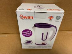 1 X NEW & BOXED SWAN TRAVEL KETTLE (51/28)