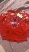 Designer Kenzo 2 x Long sleece top age 14 (1239/4)