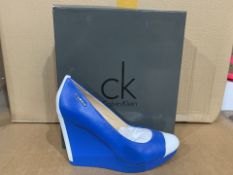 2 X BRAND NEW CALVIN KLEIN MARGOT PATENT NAPPA SHOES SIZES 38-40 (935/27)