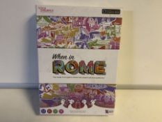 40 X BRAND NEW WHEN IN ROME THE TRAVEL TRIVIA GAME WHERE REAL PEOPLE ASK THE QUESTIONS (1074/27)