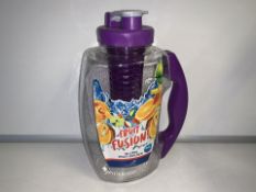 10 X NEW AQUA FRUIT FUSION INFUSER JUGS. 1.8L. COLOURS MAY VARY (530/4)