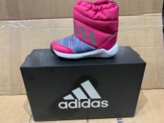 2 X NEW & BOXED ADIDAS RAPIDA SNOW BOOTS DE408 SIZE INFANT 9 (148/27)