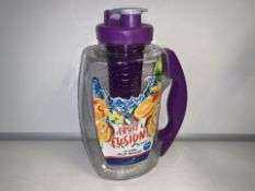 10 X NEW AQUA FRUIT FUSION INFUSER JUGS. 1.8L. COLOURS MAY VARY (531/4)