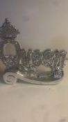 LARGE QUEEN SILVER BLING ORNAMENT (1228/4)