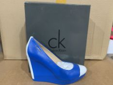 2 X BRAND NEW CALVIN KLEIN MARGOT PATENT NAPPA SHOES SIZES 38-40 (933/27)