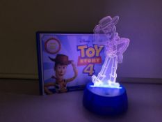 PALLET TO CONTAIN 96 X BRAND NEW RETAIL BOXED TOY STORY 4 WOODY COLOUR CHANGING NIGHT LAMPS (TOUCH